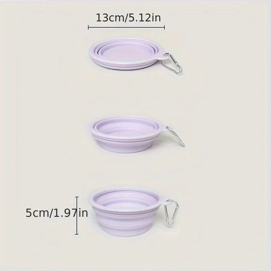 Silicone Bowl Outdoor Portable - The Zoo Mart